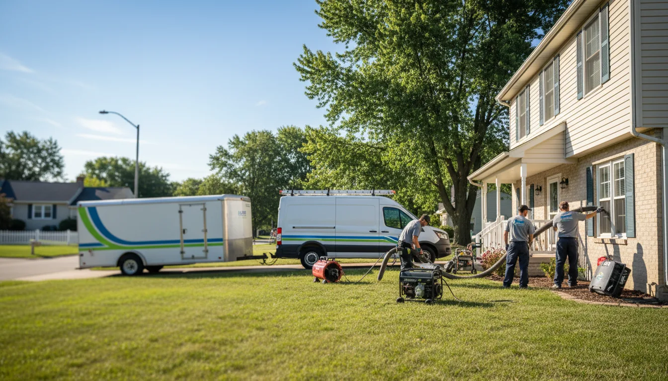 Flooded Basement Restoration And Cleanup With Repair in Mossville, IL near me
